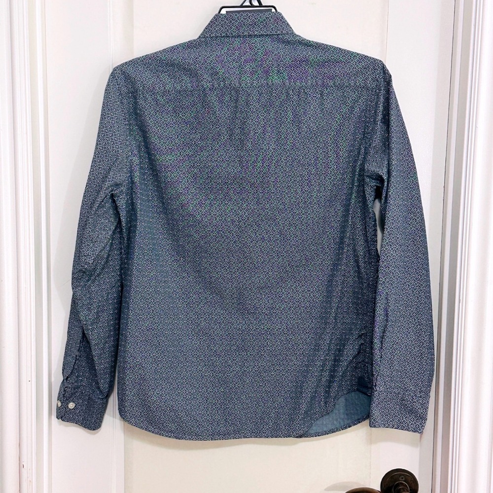 Banana Republic Mens Button Down Shirt‎ Untucked Fit Organic Cotton Small - Picture 3 of 10